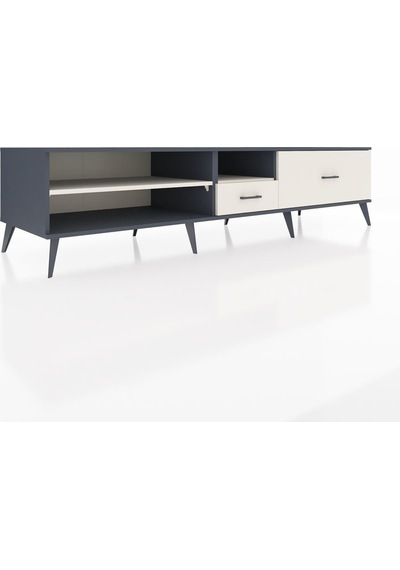 Kronos Tv Ünitesi 2 Raflı 2 Çekmeceli 220x59x51 Antrasit-aytaşı Aytası/aytası - Antrasıt Kronos Tv Ünitesi 2 Raflı 2 Çekmeceli 220x59x51 Antrasit-aytaşı Aytası/aytası - Antrasıt