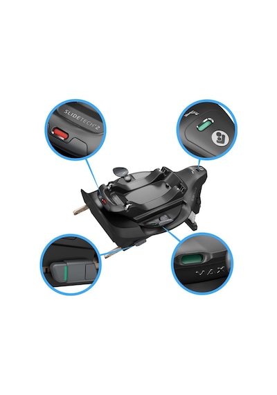 Maxi-cosi Pebble Slide Pro Isofix Bazalı 360 Dönebilen Tam Yatabilen 0-13 Kg Ana Kucağı Graphite