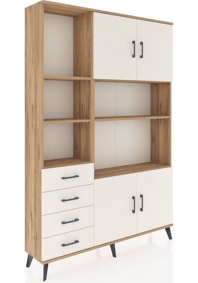 Arges Dolap 8 Raflı 4 Çekmeceli 4 Kapaklı 132x30x195 Çam-ayta... Çam Arges Dolap 8 Raflı 4 Çekmeceli 4 Kapaklı 132x30x195 Çam-ayta... Çam