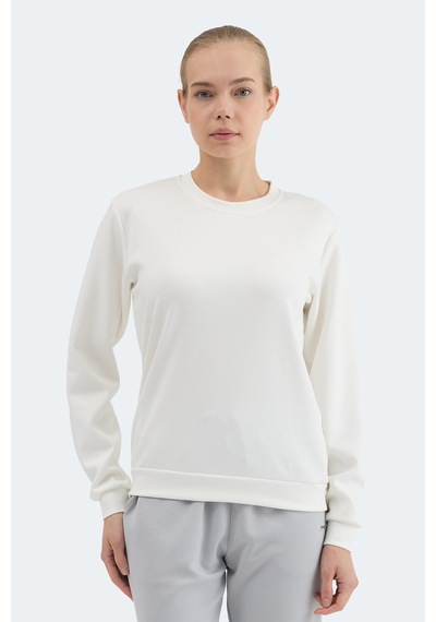Slazenger Krıstıa I Kadın Ekru Sweatshırt Ekru