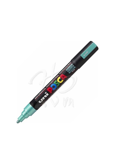 Uni Posca Marker Pc-5M 1.8-2.5 Mm Metallic Green