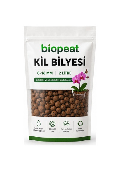 8-16 Mm Kil Bilyesi 2 Litre Orkide, Sukulent, Kaktüs Ve Saksı Bitkileri İçin Drenaj Amaçlı Kullanım 1000