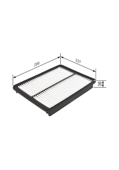 BOSCH F026400373 HAVA FİLTRESİ TRANSIT CUSTOM 13 TRANSIT 12 TRANS