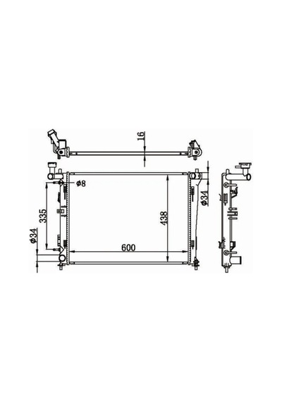 Mga 80614 Su Radyatörü Brazing Hyundai İ30 08-11 1.4-1.6-2