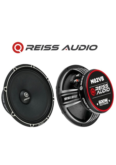 Reiss Audio Rs-m82vb Çifti 1200wat-600w Rms 20 Cm Oto Midrange Hoparlör