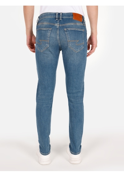 Colin's Colins 041 Danny Dar Kesim Düşük Bel Dar Paça Mavi Erkek Pantolon Cl1072792 Denim