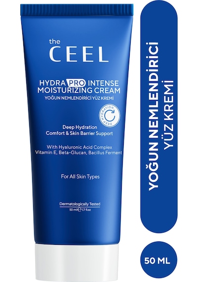 The Ceel Su Bazlı Yoğun Nemlendirici & Bariyer Destekleyici Krem | Hyaluronik Asit Kompleksi, Allantoin 50 ml