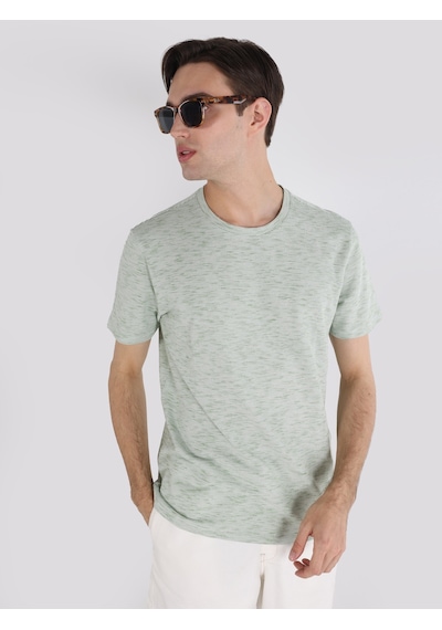 Colin'S Regular Fit Bisiklet Yaka Yeşil Erkek Kısa Kol Tişört Cl1062866_Q1.V2_Lkh