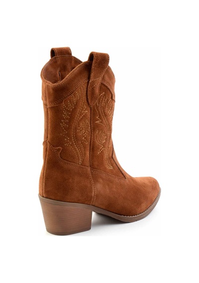 Bambi Taba Hakiki Deri Kadın Bot & Bootie K02586888902 Taba