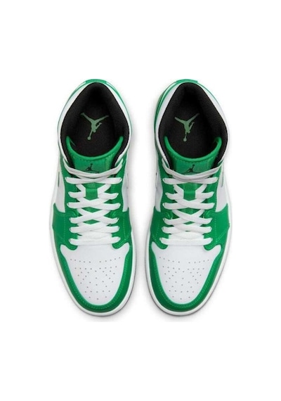 Nike Air Jordan 1 Mid Erkek Sneaker Ayakkabı Yeşil Yeşil