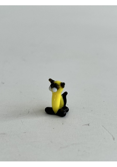 El Yapımı Mini Murano Cam Kedi Biblo A142-02