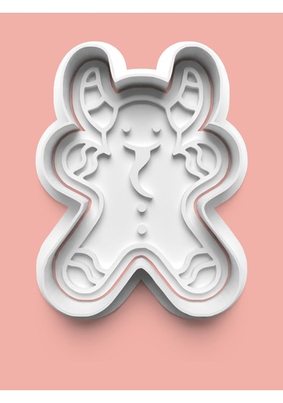 Krampus Figürü Kurabiye Kalıbı Ve Şeker Hamuru Kalıbı 0229-tek