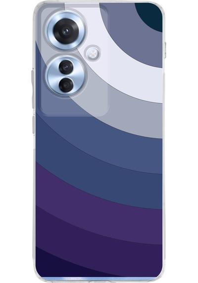 Oppo Reno 11f İle Uyumlu Renk Cümbüşü 5 Baskılı Kamera Korumalı Şeffaf Kılıf