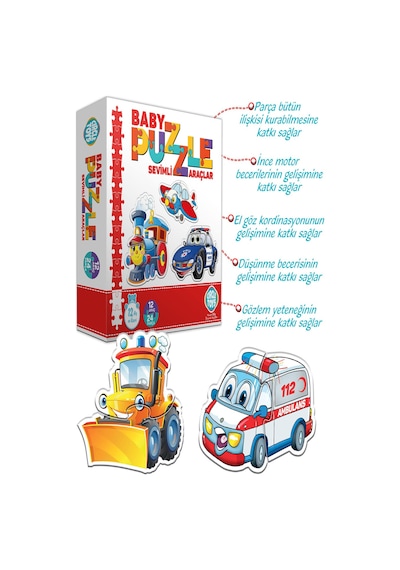 Baby Puzzle Sevimli Araçlar