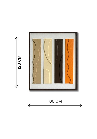 Modern Dekoratif 3d Kum Dokulu Minimal Soyut Tablo, Evinize Derinlik Katın-57510684