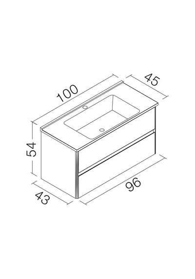 Orka Duden 100 Çekmeceli Alt Modül + Lavabo Beyaz Diğer Orka Duden 100 Çekmeceli Alt Modül + Lavabo Beyaz Diğer