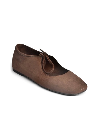 Fox Shoes Z250010502 Kahverengi Süet Bağlama Detaylı Günlük Kadın Ayakkabı