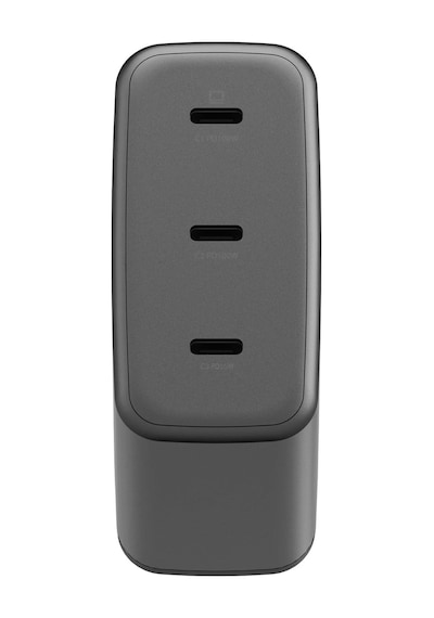 Ampcharge Gan100 2 Adet 100w Type-c Ve 1 Adet 35w Type-c Çıkışlı Hızlı Şarj Aleti - Koyu Gri