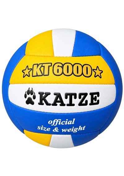 Katze Kt6000 Voleybol Topu El Dikişli Mavi Beyaz Sarı - Mavi - Beyaz