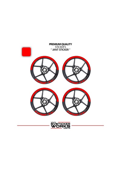 Mondial Drift L Jant Şeridi Yarım Jant Kaplama & Drift L Yazı Sticker Seti