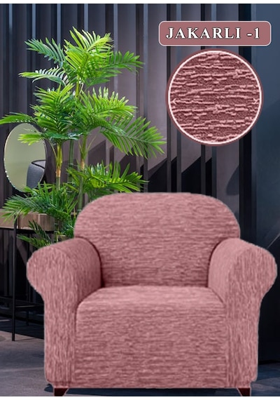 Koltuk Örtüsü Koltuk Kılıfı Streç Lastikli Esnek Pembe