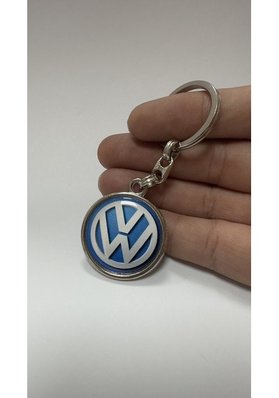 Volkswagen Logolu Uyumlu Çift Yönlü Metal Anahtarlık 1 Adet