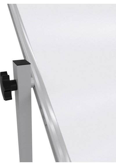 Tr Ayaklı Yazı Tahtası Mobil Çift Taraflı Tekerlekli 360 Dönerli Laminant 90x120 Cm - Beyaz Genel
