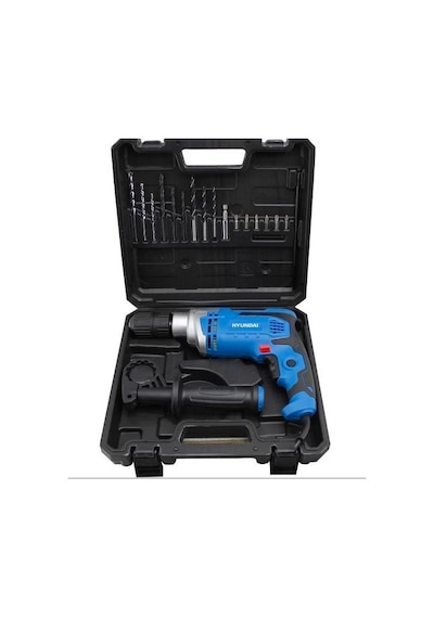 Hyundai HP810SET 810 W Darbeli Matkap Pls. Çanta + 16 Parça Uç Set