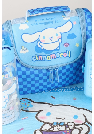 X Dekomus Lisanslı Cinnamoroll Blue Cloud Collection Termoslu Beslenme Çantası,beslenme Kabı,matara Ve Beslenme Örtüsü Seti Açık Gri