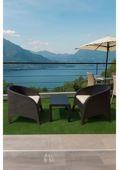 Olivia 1+1 Bistro Set Minderli 2 Kişilik Oturma Grubu Sehpa Bahçe Balkon Teras Set Kahverengi Kahverengi Olivia 1+1 Bistro Set Minderli 2 Kişilik Oturma Grubu Sehpa Bahçe Balkon Teras Set Kahverengi Kahverengi