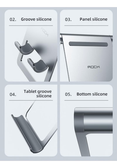 Tablet Ve Telefon Standı Masaüstü Katlanabilir Multifonksiyon Metal