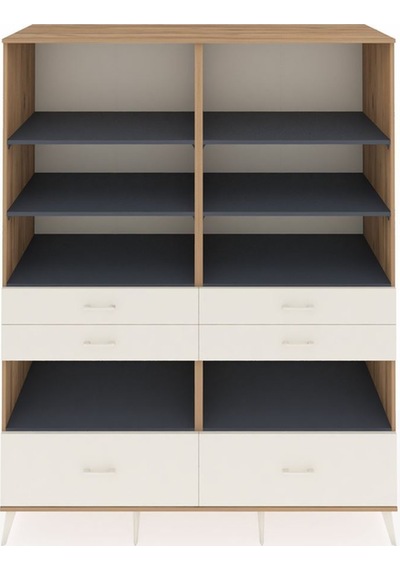 Kronos Gardrop 8 Raflı 6 Çekmeceli 176x59x221 Çam-antrasit/aytaşı Antrasit/aytaşı Kronos Gardrop 8 Raflı 6 Çekmeceli 176x59x221 Çam-antrasit/aytaşı Antrasit/aytaşı