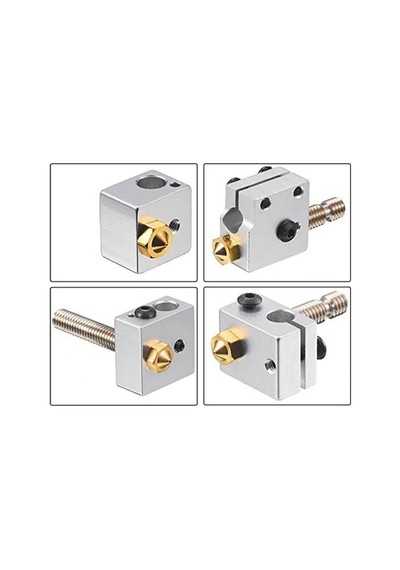 3d Yazıcı-printer M6 1.75mm / 0.4mm V5-v6 Pirinç Nozzle