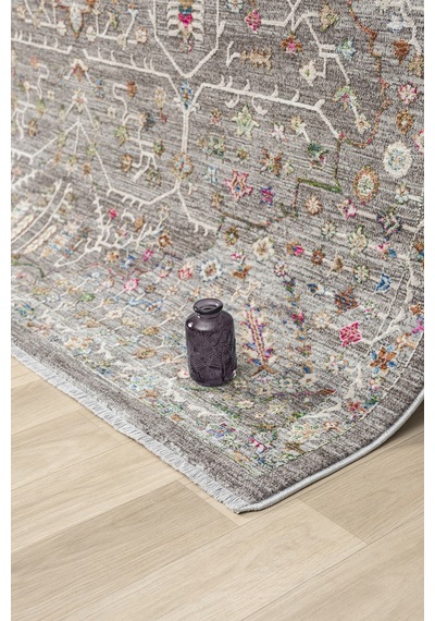 Mariesse Home Spectrum Serisi Degrade Iplik Yumuşak Silinebilir Keçeleşmez Leke Tutmaz Vintage Premium Halı 803 Renkli