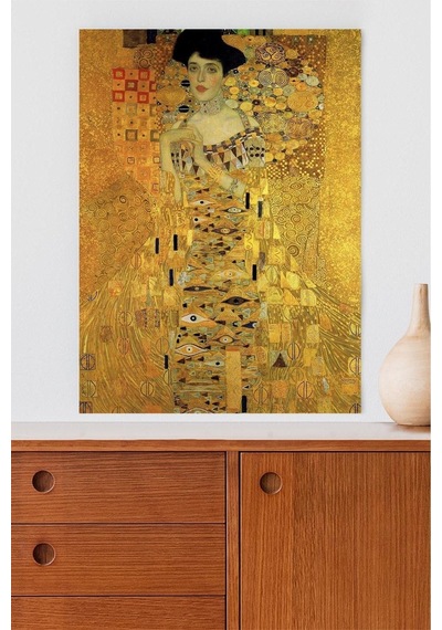 Adele Bloch Bauerin Portresi - Klimt Sanatsal Poster