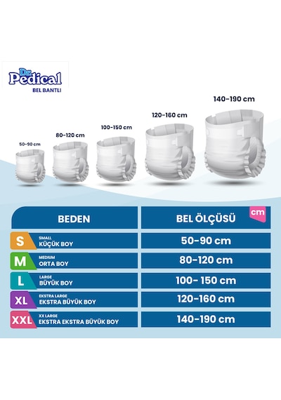 Dr.Pedical Yetişkin Hasta Bezi Ekstra Büyük Boy XL(L) 90 Adet