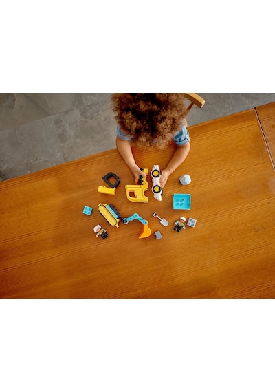 LEGO® DUPLO Town Kamyon ve Paletli Kazıcı 10931 - 2 Yaş & Üzeri Çocuklar için Eğitici Oyuncak Yapım Seti (20 Parça)