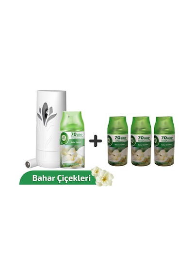 Air Wick Oda Kokusu Freshmatic Bahar Çiçekleri Kit + Yedek 4 x 250 ML