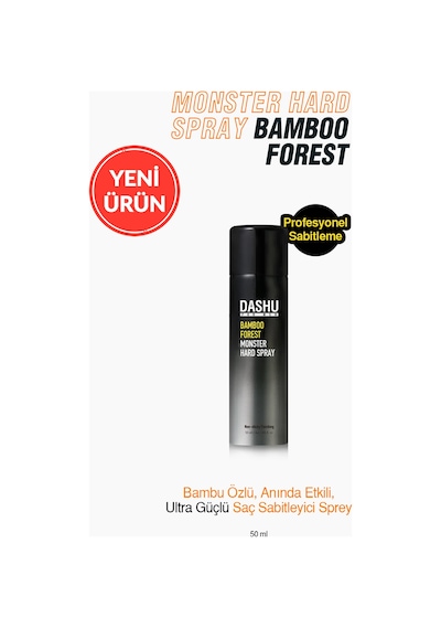 Anında Etkili Ultra Güçlü Saç Sabitleyici Sprey Dashu For Men Bamboo Forest Monster Hard Spray