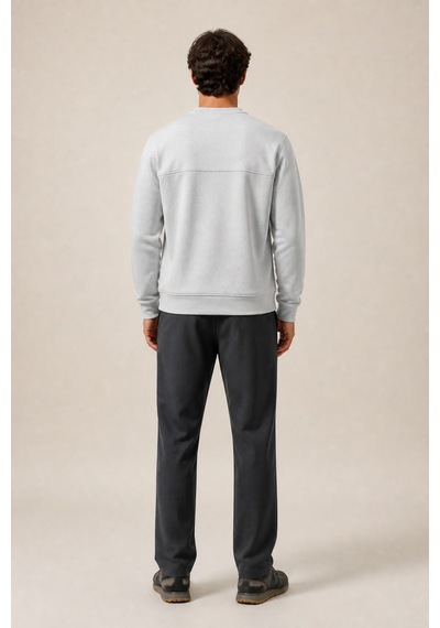 Redline Steni Yeni Sezon Erkek Regular Fit Kışlık Bisiklet Yaka Sweatshirt Gri