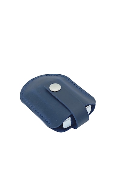 Hakiki Deri Mekanizmalı Zippo Çakmak Kılıfı - Lacivert Lacivert