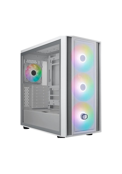 Cm Masterbox 600 Tg Mesh Beyaz Argb 3x14cm Fanı, Normal Ve Back-connect Anakart Destek