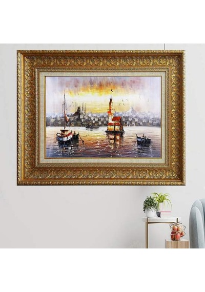 Altın Çerçeveli Tablo L974