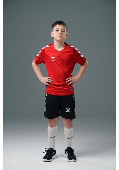 Hummel Line Kamp Tişört Kırmızı Çocuk