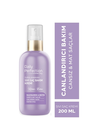Daily Perfection Pro Canlandırıcı Vitamin B3 & Vitamin B7 içerikli Sıvı Saç Bakım Kremi 200 ML