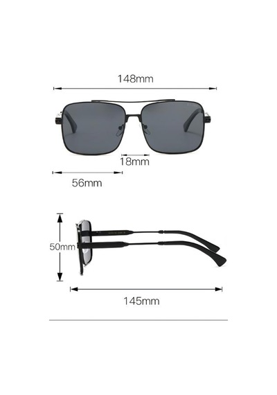 Erkek Polarize Cam Metal Çerçeveli Güneş Gözlüğü Yeşil-sarı - 712527082 Altın