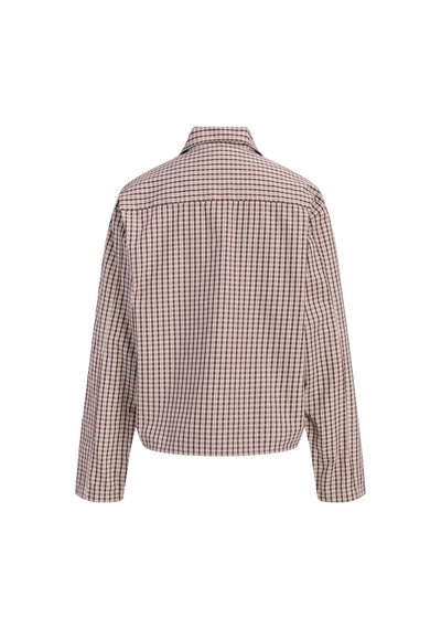 Jack & Jones Kadin Comfort Fit Uzun Kollu Gömlek - Asta - 12299780 Chocolate Truffle