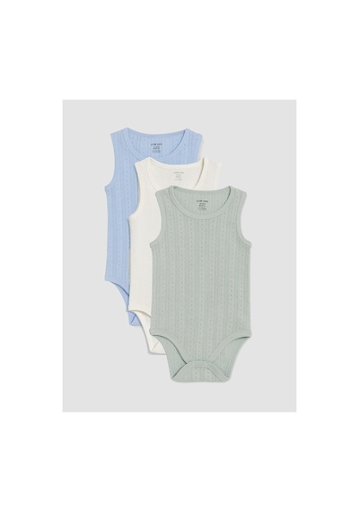 Lc Waikiki Alıta Cıty Farkıyla Lcw Baby Mavi Erkek Bebek Çıtçıtlı Body 3'lü Mavi - 929719822 Mavi