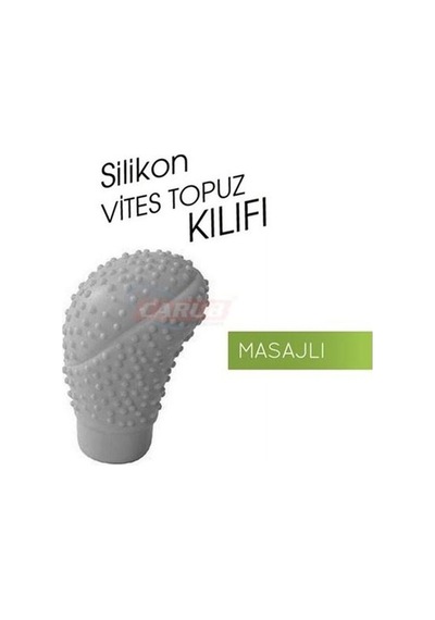 Vites Topuzu Kılıfı Silikon Yuvarlak Masajlı Gri Gri