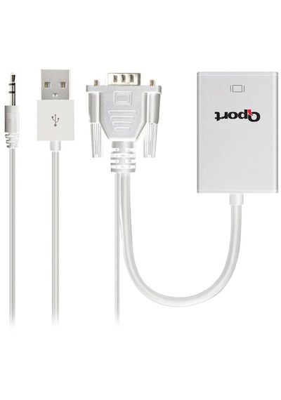 Qport Q-vh Vga To Hdmı Çevirici + Ses Kablosu-46008